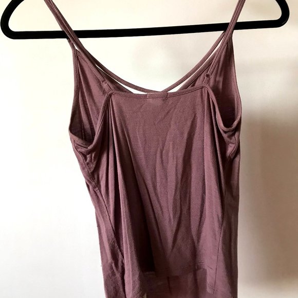 Garage Strap Front-Cross Mauve Tank - Picture 3 of 4